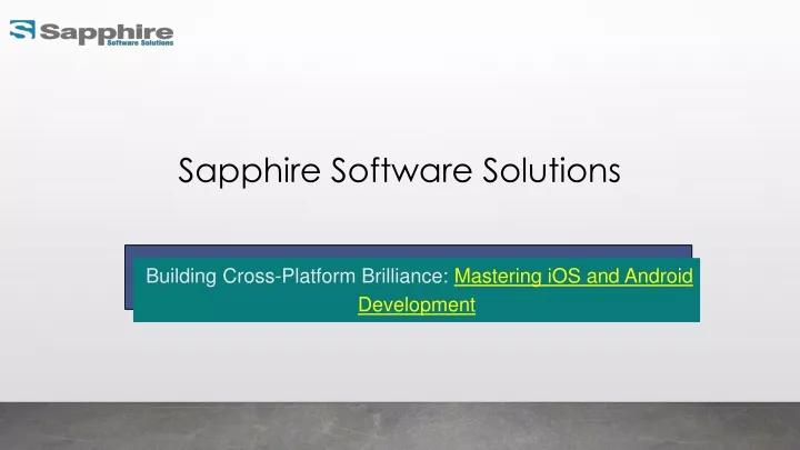 sapphire software solutions