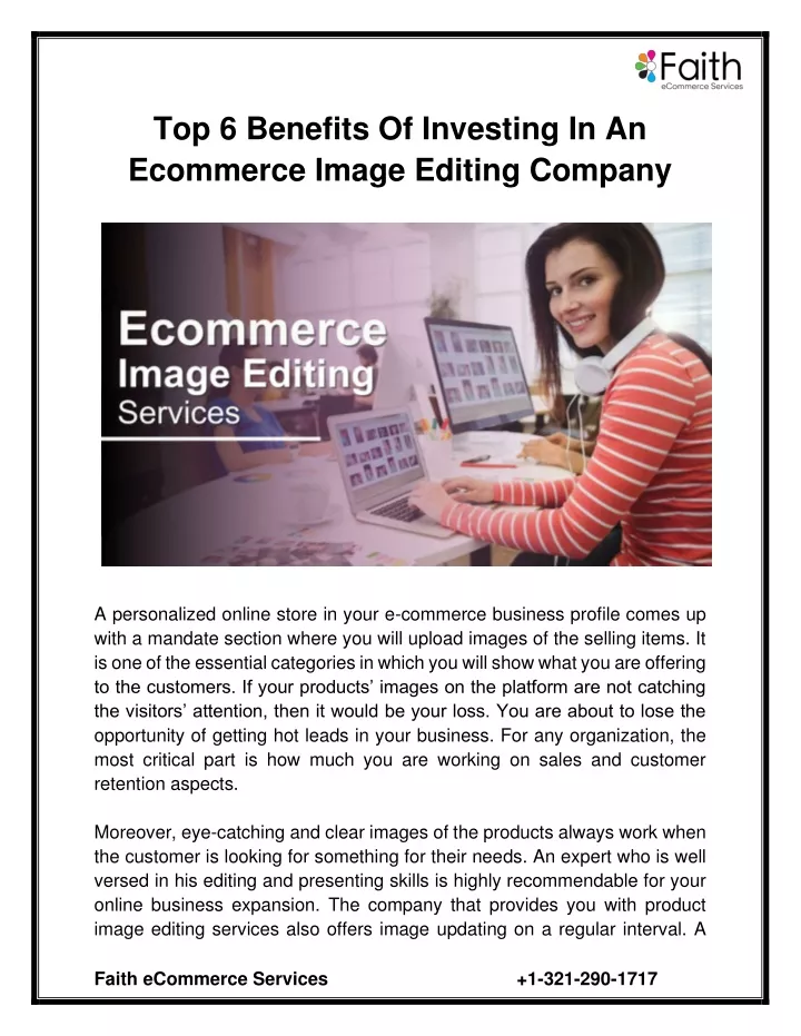 top 6 benefits of investing in an ecommerce image