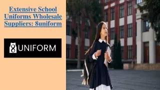 Eminent School Uniforms Manufacturer and Supplier - 8uniform