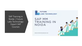 SAP Training in Noida Future Labs Technology Expert SAP Courses