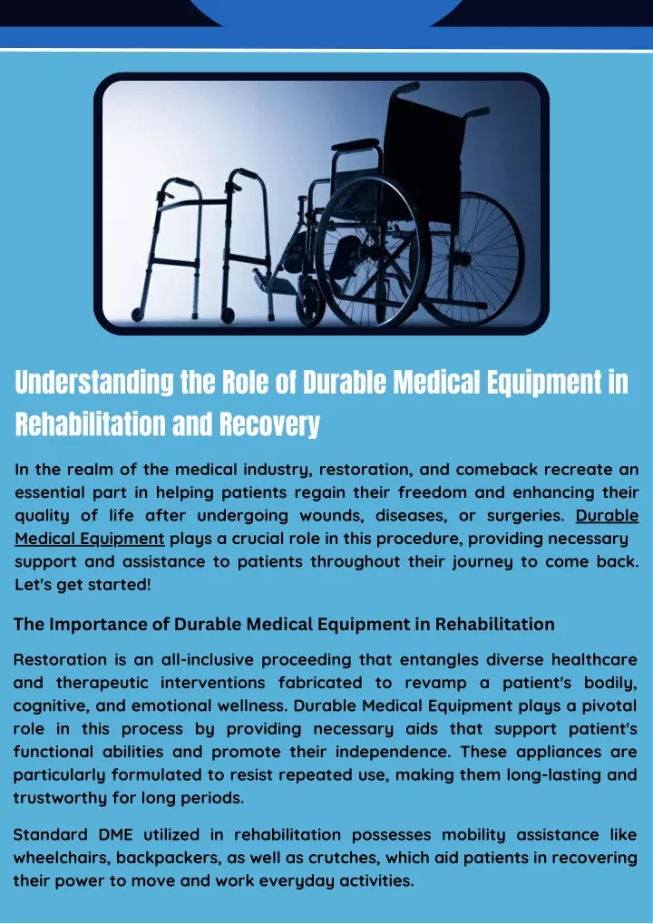 understanding the role of durable medical