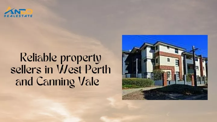 reliable property sellers in west perth