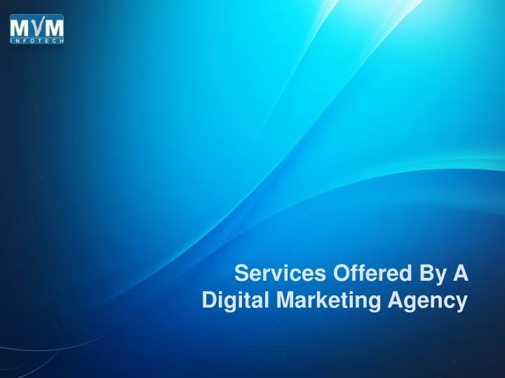 services offered by a digital marketing agency