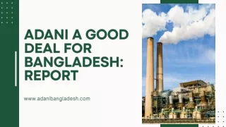 “Adani a good deal for Bangladesh” Report