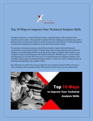 Top 10 Ways to Improve Your Technical Analysis Skills