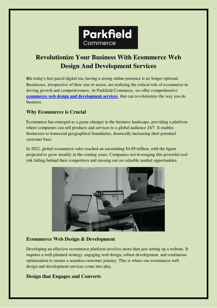 revolutionize your business with ecommerce