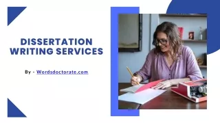 Dissertation Writing Services Online - PPT