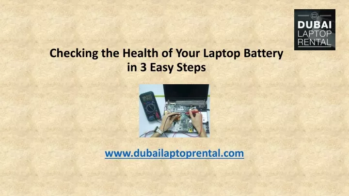 checking the health of your laptop battery in 3 easy steps