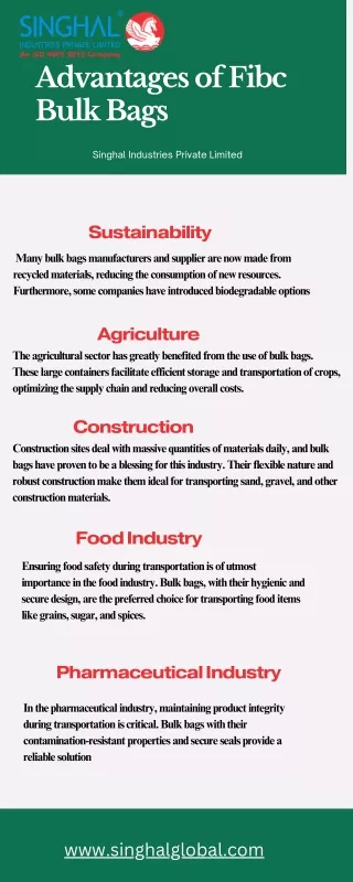 advantages of fibc bulk bags