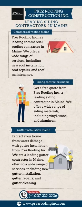 Leading Siding Contractors In Maine, USA
