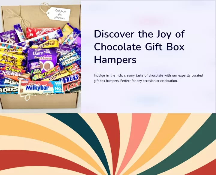 discover the joy of chocolate gift box hampers