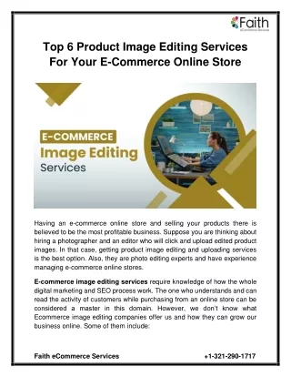 top 6 product image editing services for your