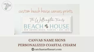 Personalizing Spaces with Canvas Name Signs by Catch A Star Fine Art