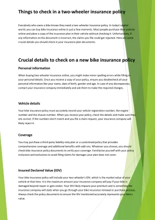 Things-to-check-in-a-two-wheeler-insurance-policy