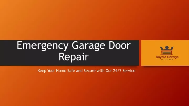 emergency garage door repair