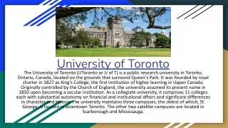 University of Toronto