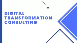 digital transformation consulting