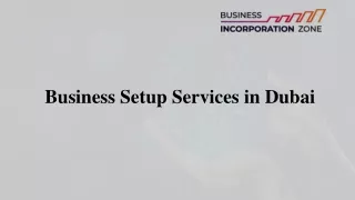 Business Setup Services in UAE