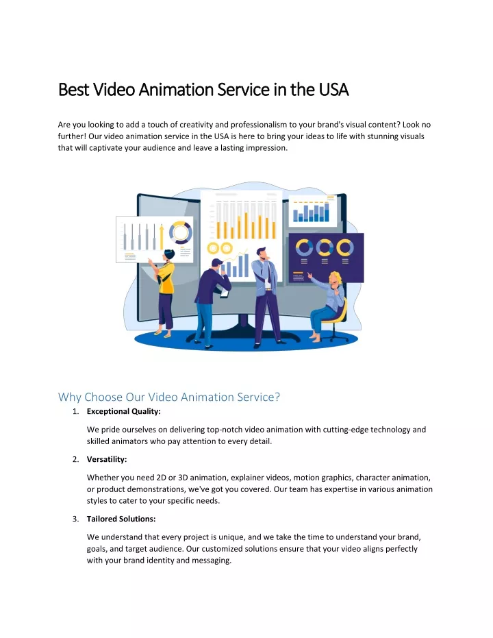 best video animation service in the usa best