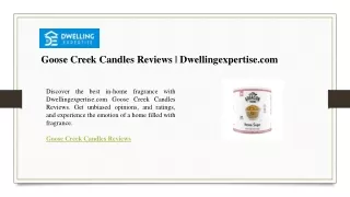 Goose Creek Candles Reviews  Dwellingexpertise.com