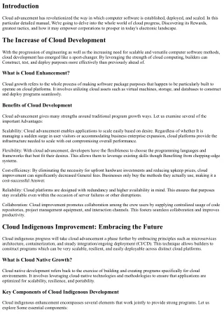 Unleashing the Power of Cloud Enhancement: A Comprehensive Guide