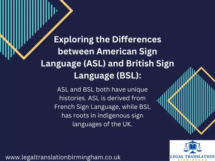 exploring the differences between american sign