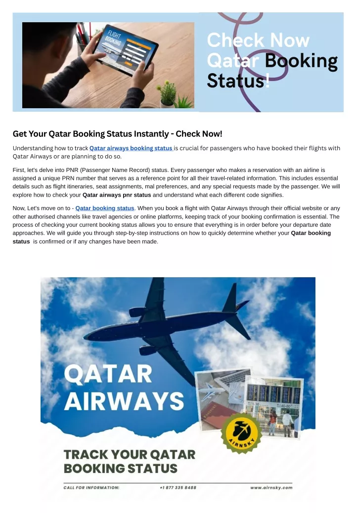 check now qatar booking status