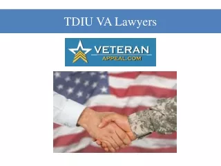 TDIU VA Lawyers