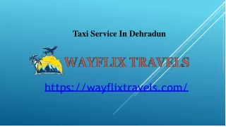 Taxi Service In Dehradun