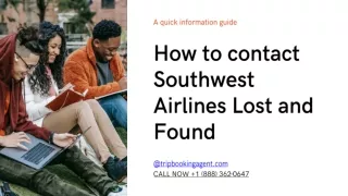 How to contact Southwest Airlines Lost and Found