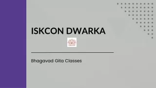 Soulful Serenity: Bhagavad Gita Classes at ISKCON Dwarka