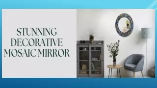 Elevate Your Home Decor with Stunning Decorative Mosaic Wall Mirrors