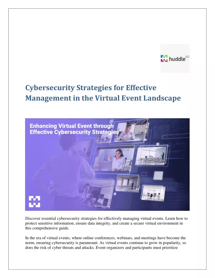 cybersecurity strategies for effective management