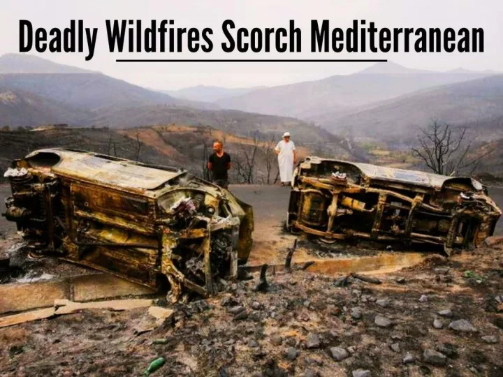 deadly wildfires scorch mediterranean