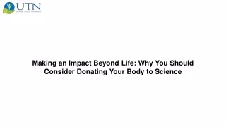 making an impact beyond life why you should