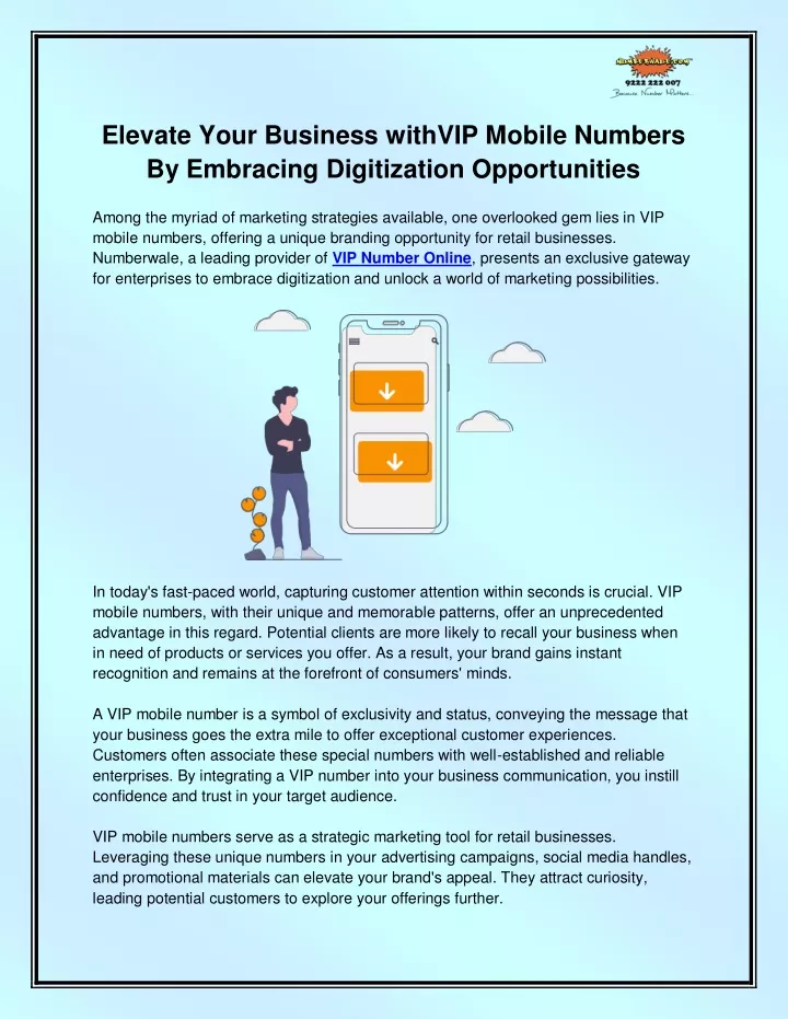 elevate your business withvip mobile numbers