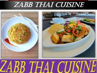 Seven Reasons Why You Should Give Zabb Thai Orange County a Try