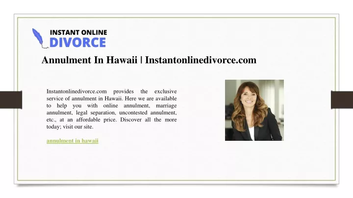 annulment in hawaii instantonlinedivorce com