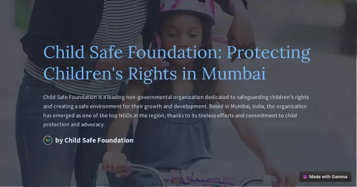 child safe foundation protecting children