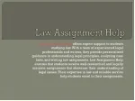 Law Assignment Help - slide 1