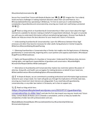 guardianshipconservatorship secure your loved