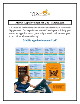 Mobile App Development Uae  Nyxpos.com