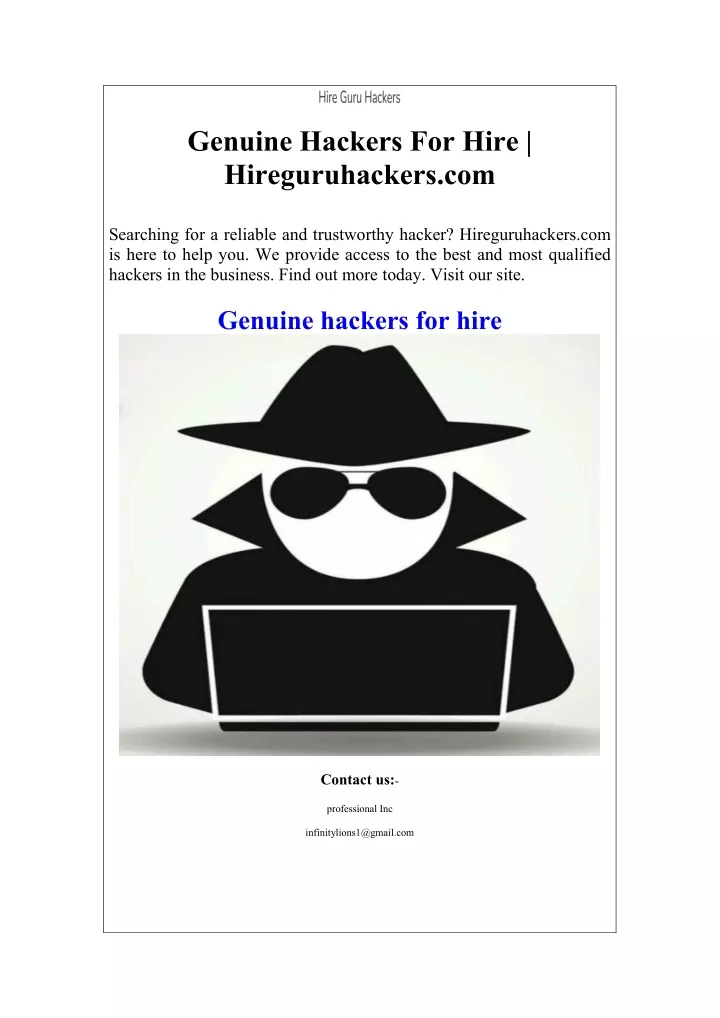 genuine hackers for hire hireguruhackers com