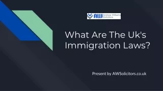 What are the UK's immigration laws