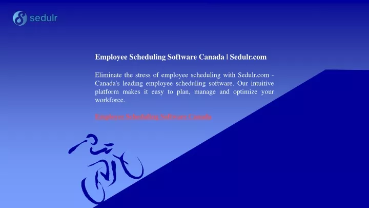 employee scheduling software canada sedulr