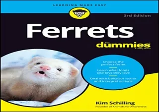 Download PDF Ferrets For Dummies