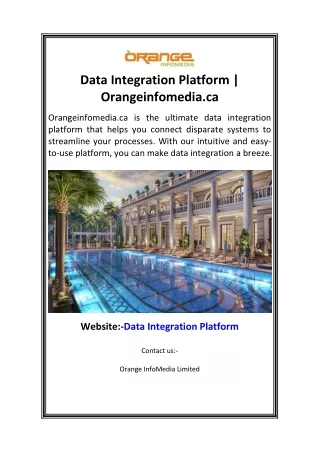 data integration platform orangeinfomedia ca