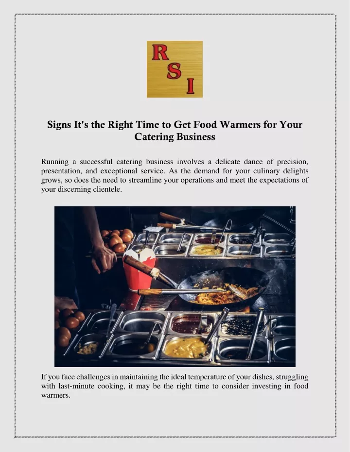 signs it s the right time to get food warmers
