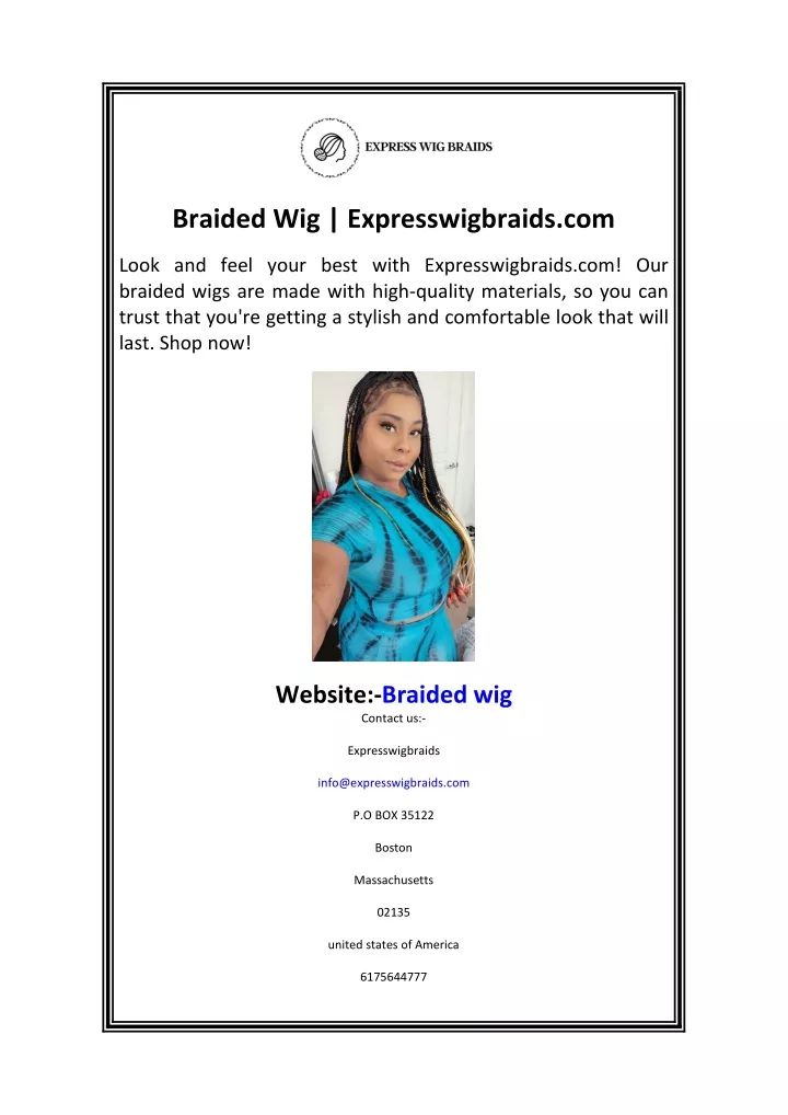 braided wig expresswigbraids com