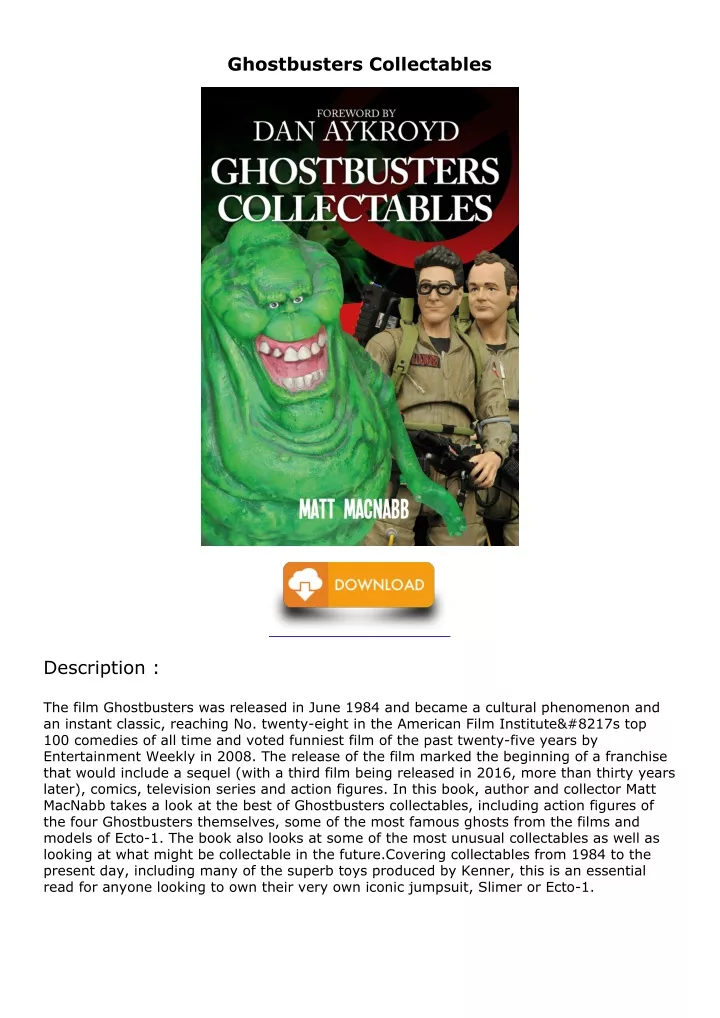 ghostbusters collectables